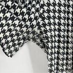 Passion Lilie Houndstooth Cotton Black White Ruffle Hem‎ Mini Wrap Dress Size XL Photo 14