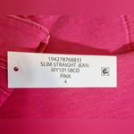 Seven7 NWT Women's  Pink Slim Straight Jeans Pants, size 4 Photo 8