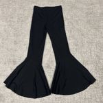 Walter Baker  Pants Womens Medium Black Fluted Bell Bottom Flare Pull On Stretch Photo 6