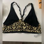 Free People NWT ⭐️ intimately  gold and black metallic bralette tank Photo 2