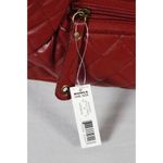 Apt. 9  Purse Red Quilted Handbag Clutch Metal Strap NEW Photo 9