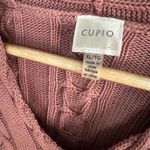 cupio  Sweater Mauve/dusty pink Size XL Cable KNit Photo 3