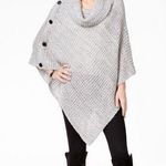 Steve Madden  Oversized Cowl-Neck Sweater Knit Poncho Photo 0