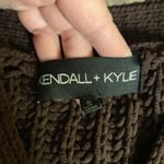 Kendall + Kylie Chunky Knit Brown Button-Up Cardigan Sweater Small Cozy Fall Photo 3