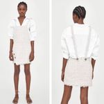 ZARA TRF Collection Tweed Pinafore Dress with Button Detail Size S Photo 1