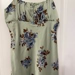 Beautiful mint green floral maxi dress Size M Photo 1
