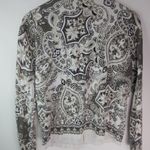 Croft & Barrow Croft Barrow S Rich Black Tan Creme Cardigan Sweater Photo 5