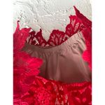 For Love & Lemons Red Floral Lace Long Sleeve Blouse Size Large Photo 5