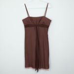 BCBGMAXAZRIA  Womens‎ Silk Babydoll Slip Dress Size 8 Brown Y2K HOCO Fairy Event Photo 1