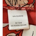 Sami & Jo Red Floral Sheer Pullover Roll Tab Sleeve V-neck Top 2x Photo 9