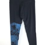 Electric & Rose Womens Leggings Color Block Tie Dye Stretch Black Blue XL Photo 1