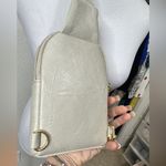 Boutique Crossbody Sling Bag with Dual Zipper in Blonde with Adjustable Guitar Strap Photo 3