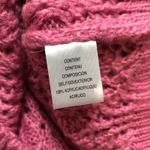 Leyden Womens Sweater Size Large Pink Diamond Cable Knit Long‎ Sleeve Pullover Photo 7