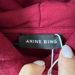 ANINE BING NWT Sport Alec Hoodie Sweatshirt in Cabernet Red Photo 7