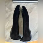 Talbots  Black Velvet & Grey Rhinestone Ballet Flat Photo 5