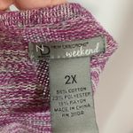 New Directions Woman Weekend V Neck Sweater Pink Size 2X Photo 6
