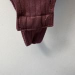 Eye Candy   Bodysuit‎ Purple Size L Snap Closure Stretch Long Sleeve Ribbed Photo 2