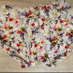 Ralph Lauren Lauren  Floral Satin Skirt Cream Color‎ Womens Size L Photo 0