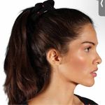 Revolve Black Heart Print Women's Shirt and Scrunchie Photo 1