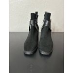 Sanctuary  Cora Suede Heeled Ankle Boots Women 10 Black Minimalist Academia Biker Photo 7