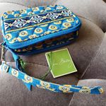 Vera Bradley Blue & Yellow Wristlet Floral Bag (New with tag) Photo 6
