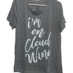 Jerry Leigh  Graphic T-Shirt‎ I'm On Cloud Wine Short Sleeve Top Size XXL Photo 0