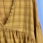 Lucky Brand Sz XS Top Babydoll Ruffle Oversized Peasant Boho V-neck Blouse Photo 6