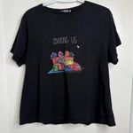 FancyQube Among Us Black T Shirt NO Size Approx XL See Measurements Photo 0