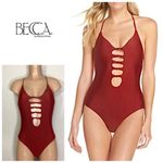 Becca New. knotted one piece. Size medium. Retails $129 Photo 1