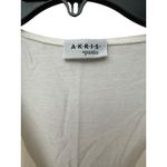 Akris Punto Silk Blend Sleeveless Top Size 6 White Knit V neck Stretch #AAmbe Photo 1