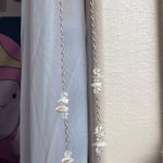 Women’s Beachy natural sea shell statement long necklace Silver Photo 8