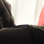 wilson's leather Wilsons XL Leather Coat Shearling Faux‎ Fur Belted Full Zip VTG Jacket Brown F Photo 3