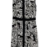 Anthropologie Tabitha Black and White Floral Cotton Eyelet Sleeveless Dress Size 0 Photo 2