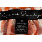 French Laundry  Junior's/Women's Orange White 3/4" Sleeves‎ Cold Shoulder Size S Photo 2