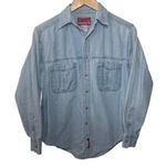 Marlboro  Country Store Denim Shirt Small VTG 90s Streetwear Skater Grunge Rodeo Photo 0