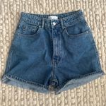 ZARA High Waisted Denim Short Photo 0