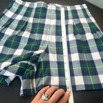EXPRESS Tartain blackwatch plaid high waist shorts. Photo 4