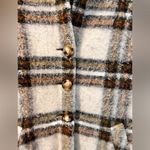 Isabel Marant  Etoile Gabriel Plaid Coat Beige Size 36 Photo 3