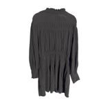 & Other Stories & OTHER STORIES Smocked-Neck Mini Dress Size 8 Black Long Sleeve Photo 5