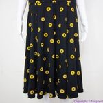 Unique Vintage  X GB Gwynnie Bee‎ Sunflower Black Dress, L Photo 6