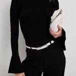 NA-KD  Ribbed Trumpet Sleeve Top Photo 0