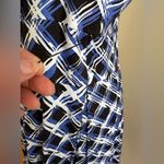 East 5th Street Black White Blue 3D Squares Dress SZ 16 pleated top and bottom Photo 15