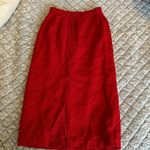 Amanda Smith Red wool midi pencil skirt Photo 4