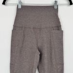 Beyond Yoga Spacedye Out of Pocket High Waisted Midi Leggings Stretch Taupe XXS Photo 7