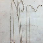 Set of 3 Gold Tone Layering Necklaces Photo 0