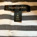 Banana Republic Gray White Striped Poplin Shirt Dress Womens Size Medium Tall Photo 6