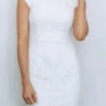 Baltic Born  Aria Lace Column Dress High Neck Midi Length Size Large Bridal Photo 0