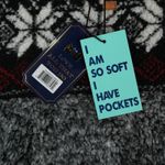 Simply Southern  Sherpa Fleece Womens M Faux Fur Fair Isle Quarter Zip Pullover Photo 6