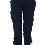 Khombu Women’s Black Capri Pants Adjustable length Size Small Photo 0