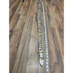 BHW WESTERN COWGIRL ANIMAL PRINT LEATHER BELT | ZEBRA |‎ GREEN Photo 4